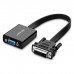 Перехідник DVI 24+1 M to VGA F active black Ugreen (40259)