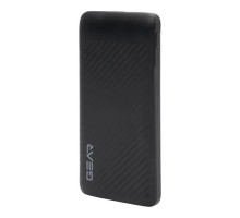 Батарея універсальна GEAR 10000mAh, 10W, USB-TypeC, 2*USB-A, Micro-USB, black (SL10)