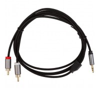 Кабель мультимедійний 3.5mm M to 2xRCA M 1.8m Cabletime (CA914005)