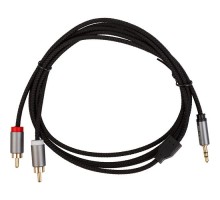 Кабель мультимедійний 3.5mm M to 2xRCA M 1.8m Cabletime (CA914005)