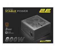 Блок живлення 2E 800W Stable Power Pro ATX3.1 GEN5.0 (2E-ST800BRII-120)