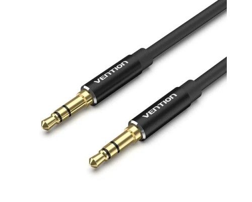 Кабель мультимедійний 3.5mm M to 3.5mm M 1.5m black Vention (BAXBG)