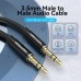 Кабель мультимедійний 3.5mm M to 3.5mm M 1.5m black Vention (BAXBG)