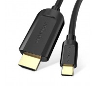 Кабель мультимедійний USB-C to HDMI M 1.5m black Vention (CGUBG)
