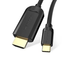 Кабель мультимедійний USB-C to HDMI M 1.5m black Vention (CGUBG)
