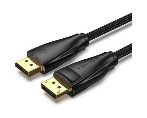 Кабель мультимедійний DisplayPort M to DisplayPort M 2.0m 8K60Hz black Vention (HCCBH)