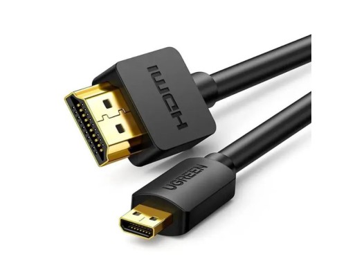 Кабель мультимедійний HDMI M to HDMI micro M 2.0m 4K black Ugreen (30103)
