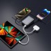 Батарея універсальна SWISSTEN 20000mAh SPACE 22/5W PD QC w/built-in cables USB-C/LIGHTNING Silver (8595217490598)
