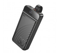 Батарея універсальна HOCO 30000mAh Element PD/20W, QC/22.5W, LED Lamp, Black (J123B / 714735)