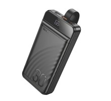 Батарея універсальна HOCO 30000mAh Element PD/20W, QC/22.5W, LED Lamp, Black (J123B / 714735)