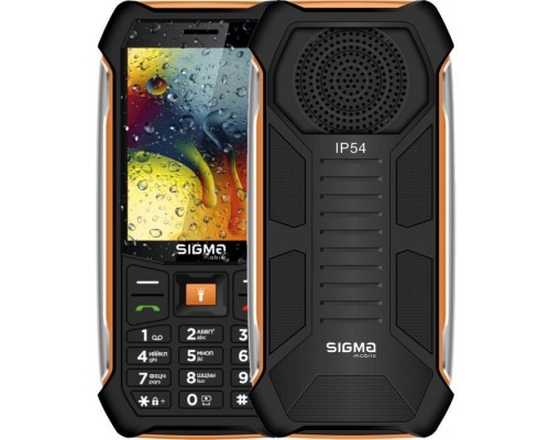 Мобільний телефон Sigma X-style 323 RAIN Black-Orange (4827798885727)