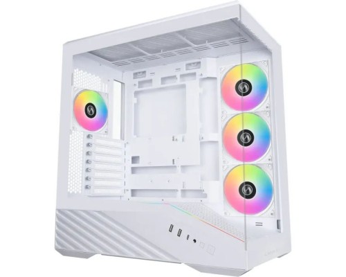 Корпус для ПК Lian Li V100R case with pre-installed four 120mm RGB PWM fan, White (G99.V100RW.01)