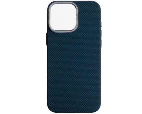 Чохол до мобільного телефона Armorstandart LikeCarbon2 MagCase Apple iPhone 16 Pro Max Kevlar Dark Blue (ARM88593)