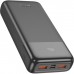 Батарея універсальна HOCO 20000mAh, PD/20W, 22.5W, Black (J121A / 42069)