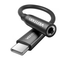 Перехідник USB-C to 3.5mm M black Vention (BIIBA)