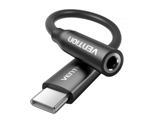 Перехідник USB-C to 3.5mm M black Vention (BIIBA)