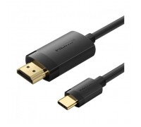 Кабель мультимедійний USB-C to HDMI M 2.0m 4K 60Hz black Vention (CRIBH)