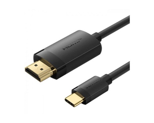 Кабель мультимедійний USB-C to HDMI M 2.0m 4K 60Hz black Vention (CRIBH)