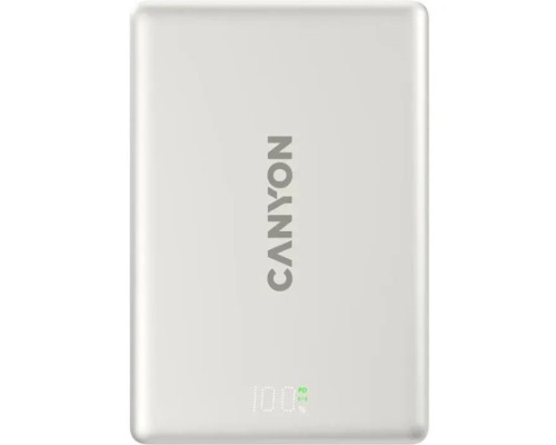 Батарея універсальна Canyon 10000mAh OnPower 511 PD20W Magnetic wireless MagSafe Grey (CNS-CPB511G)