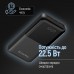 Батарея універсальна ColorWay 10 000 mAh PD/22.5W, QC/3.0, LCD, Black (CW-PB100LPB3BK-PDD)