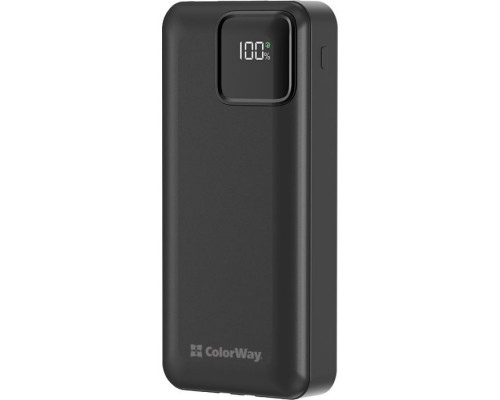 Батарея універсальна ColorWay 20 000 mAh Optimal Power PD/22.5W, QC/3.0, Black (CW-PB200LPB5BK-PDD)