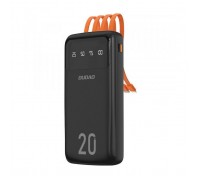 Батарея універсальна Dudao K6Pro+ 20000mAh 10W with USB-C/Lightning/MicroUSB/USB-A cables (6977196682393)