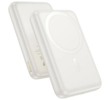 Батарея універсальна HOCO 10000mAh Grace PD/20W Magnetic White (J141 / 714985)