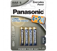 Батарейка Panasonic AAA Everyday Power * 6 (LR03REE/6B2F)