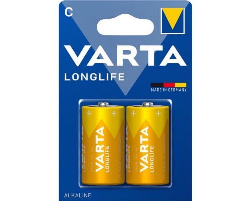Батарейка Varta C (LR14) Longlife лужна * 2 (04114101422)