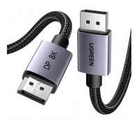 Кабель мультимедійний DisplayPort M to DisplayPort M 2.0m V1.4 8K60Hz DP120 black Ugreen (25905)