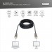 Кабель мультимедійний HDMI M to HDMI M 15m 4K AOC hybrid-fiber black Digitus (AK-330125-150-S)