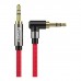 Кабель мультимедійний 3.5mm M to 3.5mm M 1.5m 90° corner red Essager (EYP35-WTA09)