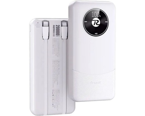 Батарея універсальна Remax 20000mAh, 22.5W, Black (RPP-38 / 45364 / White)