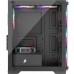Корпус для ПК 1stPlayer X2-M-BK-4F1-PS-600FK-EU