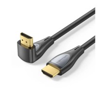 Кабель мультимедійний HDMI M to HDMI M 1.0m 4K60Hz 90° corner black Vention (ALRBF)