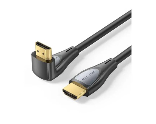 Кабель мультимедійний HDMI M to HDMI M 1.0m 4K60Hz 90° corner black Vention (ALRBF)