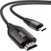 Кабель мультимедійний USB-C to HDMI M 2.0m 4K30Hz gray HOCO (6931474755025)