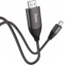 Кабель мультимедійний USB-C to HDMI M 2.0m 4K30Hz gray HOCO (6931474755025)