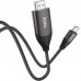 Кабель мультимедійний USB-C to HDMI M 2.0m 4K30Hz gray HOCO (6931474755025)