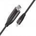 Кабель мультимедійний USB-C to HDMI M 2.0m 4K30Hz gray HOCO (6931474755025)