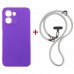 Чохол до мобільного телефона Dengos Case + Cross-body Strap OPPO A6x/A6k 4G Purple+Grey (DG-KM-CCRB-58)