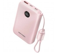 Батарея універсальна Vention 10000mAh, 22.5W, PD, QC, Pink (FKAP0-C)