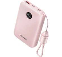 Батарея універсальна Vention 10000mAh, 22.5W, PD, QC, Pink (FKAP0-C)