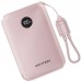Батарея універсальна Vention 10000mAh, 22.5W, PD, QC, Pink (FKAP0-C)