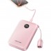 Батарея універсальна Vention 10000mAh, 22.5W, PD, QC, Pink (FKAP0-C)
