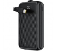 Батарея універсальна Acefast 10000mAh, 22.5W, PD, QC/3.0, build Type-C cable, M13, Black (6974316283959)