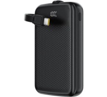 Батарея універсальна Acefast 10000mAh, 22.5W, PD, QC/3.0, build Type-C cable, M13, Black (6974316283959)
