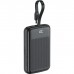 Батарея універсальна Acefast 10000mAh, 22.5W, PD, QC/3.0, build Type-C cable, M13, Black (6974316283959)