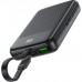 Батарея універсальна Acefast 10000mAh, 22.5W, PD, QC/3.0, build Type-C cable, M13, Black (6974316283959)