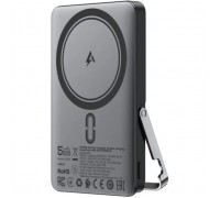 Батарея універсальна Acefast Magnetic Wireless 5000mAh, 18W, PD, QC/3.0, with holder M16, Black (6974316283997)